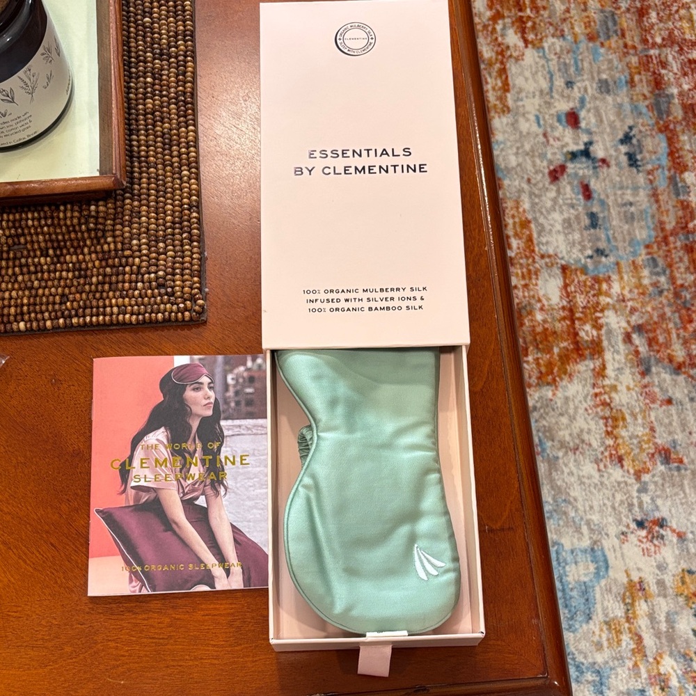New Clementine 100% Organic Mulberry silk Sleep Mask